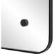 Aine 36 X 24 inch Matte Black Wall Mirror