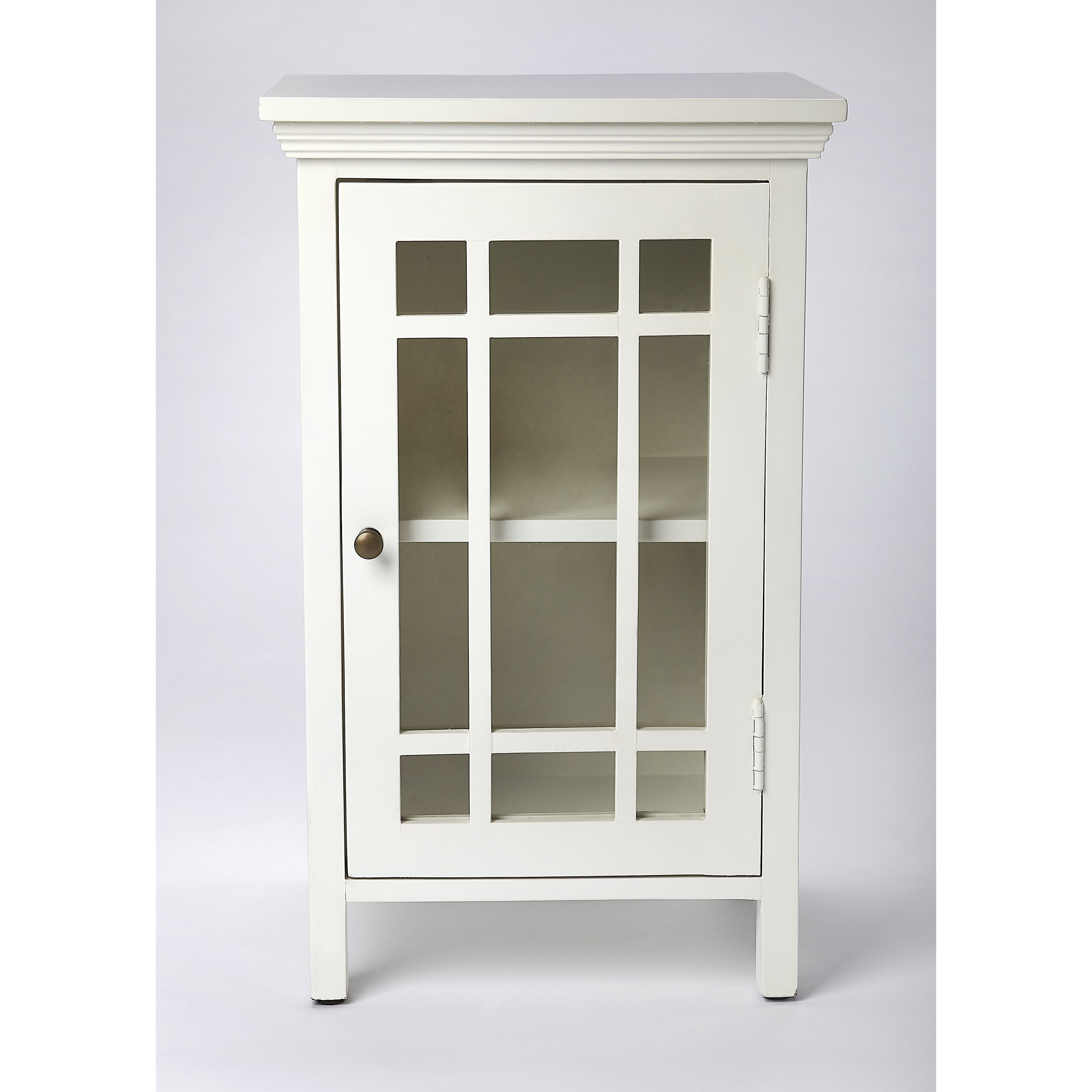 Butler Loft Baxter  Glossy White Chairside Chest