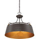 Fairview 4 Light 24 inch Western Bronze Pendant Ceiling Light