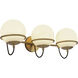 Alora Mood Alba 3 Light 24.13 inch Aged Gold Wall/Vanity Light Wall Light