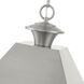Wentworth 3 Light 12 inch Brushed Nickel Outdoor Pendant Lantern, Large