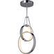 Anillo LED 9.4 inch Chrome Pendant Ceiling Light