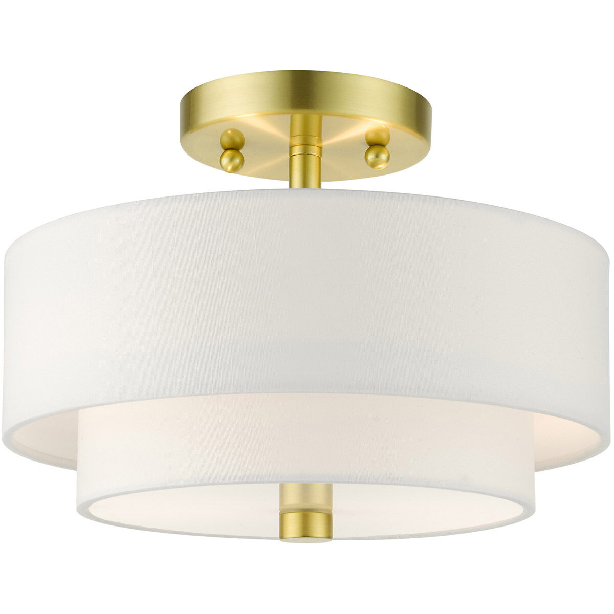 Meridian 2 Light 13.00 inch Semi-Flush Mount