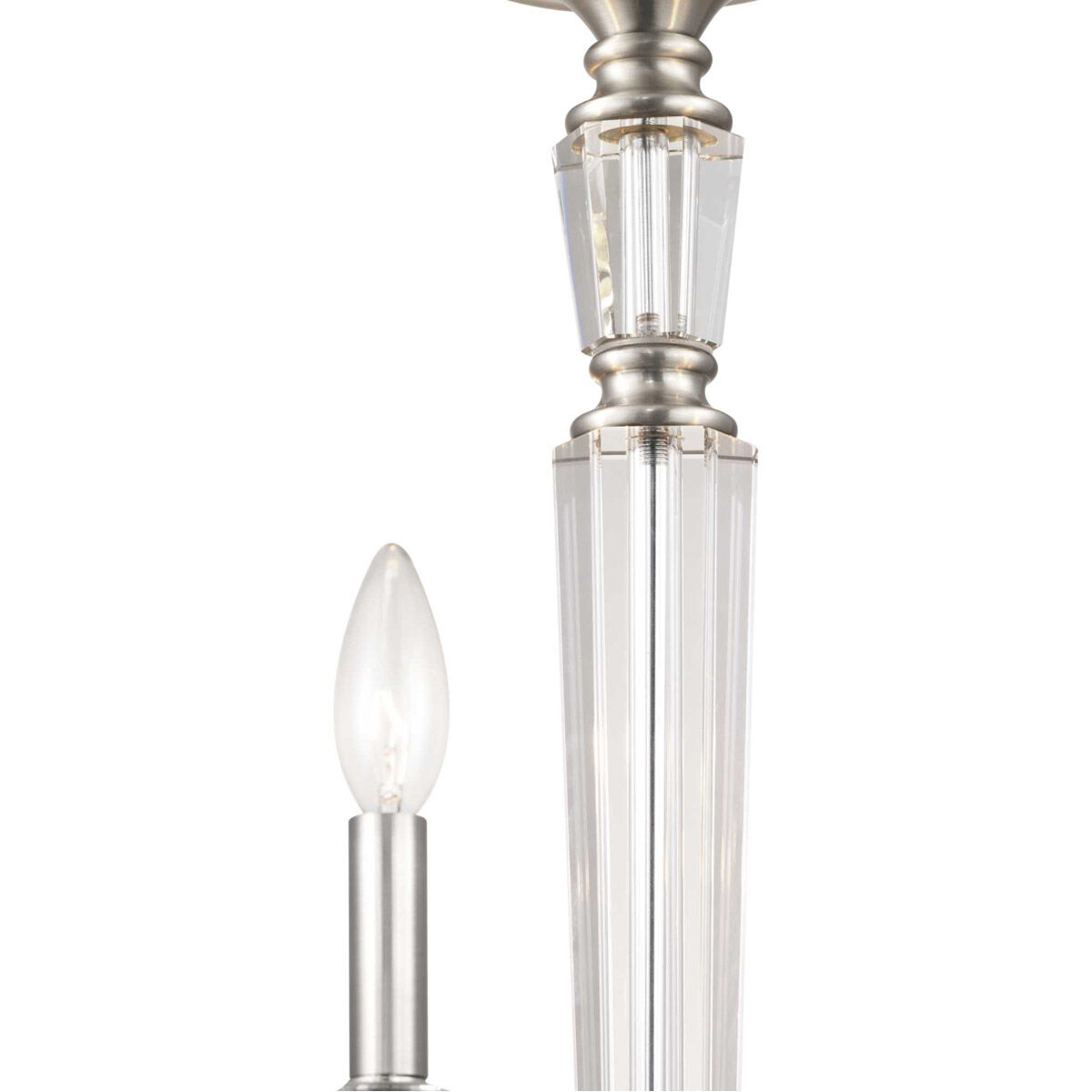 Stratham 9 Light 35.13 inch Brushed Nickel Chandelier Ceiling Light, Design Series