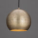 Aurelia 1 Light 10 inch Weathered Brass Mini Pendant Ceiling Light