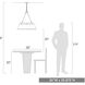 Penn 6 Light 26 inch Matte Black Chandelier Ceiling Light