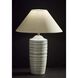 Catalina 25 inch 100.00 watt Light Blue Ribbed Ceramic Table Lamp Portable Light