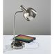 Rico 19 inch 60.00 watt Brushed steel Supercharger Desk Lamp Portable Light