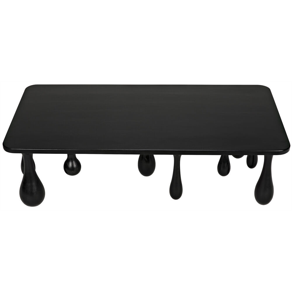 Drop 64 X 33 inch Hand Rubbed Black Coffee Table