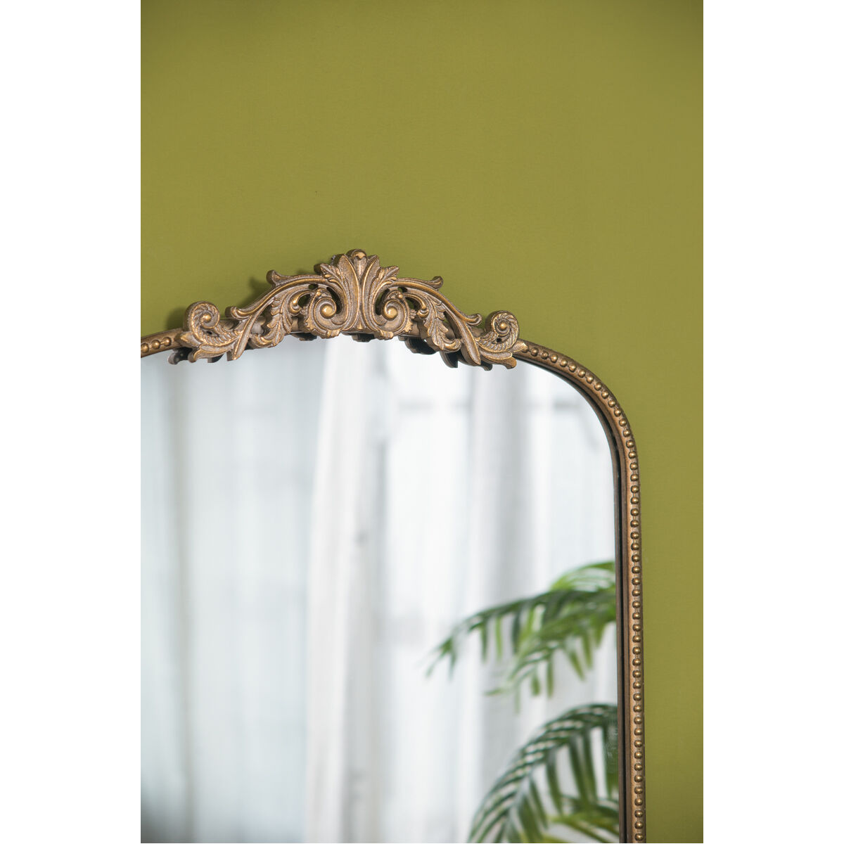 Baroque Inspired 36 X 24 inch Gold Mirror