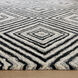 Vani 36 X 24 inch Black/White Rug in 2 x 3