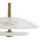 Mohegan 1 Light 12 inch Clear and Antique Brass Pendant Ceiling Light