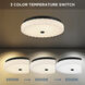 Cherbury LED 16 inch Matte Black Flush Mount Ceiling Light, Medium