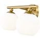 Neoma 2 Light 13.5 inch Modern Gold Vanity Wall Light