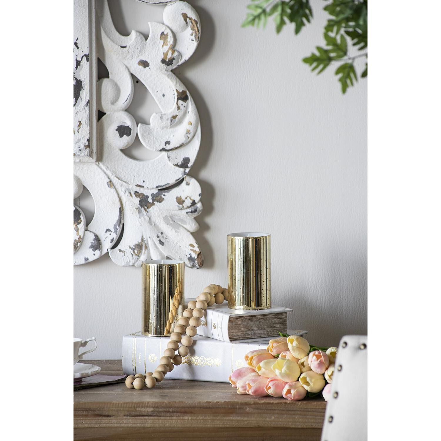 Speckled 5 X 3 inch LED Candle