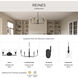 Reines 9 Light 32 inch Matte Black Chandelier Ceiling Light