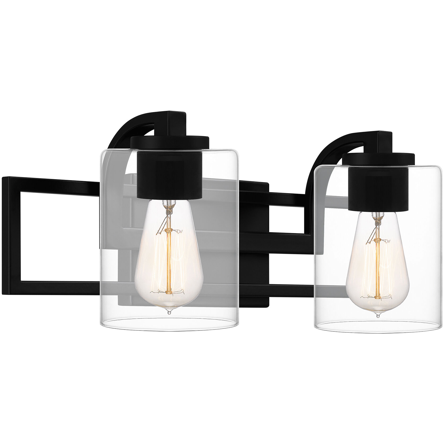 Lansdowne 2 Light 18 inch Matte Black Bath Light Wall Light