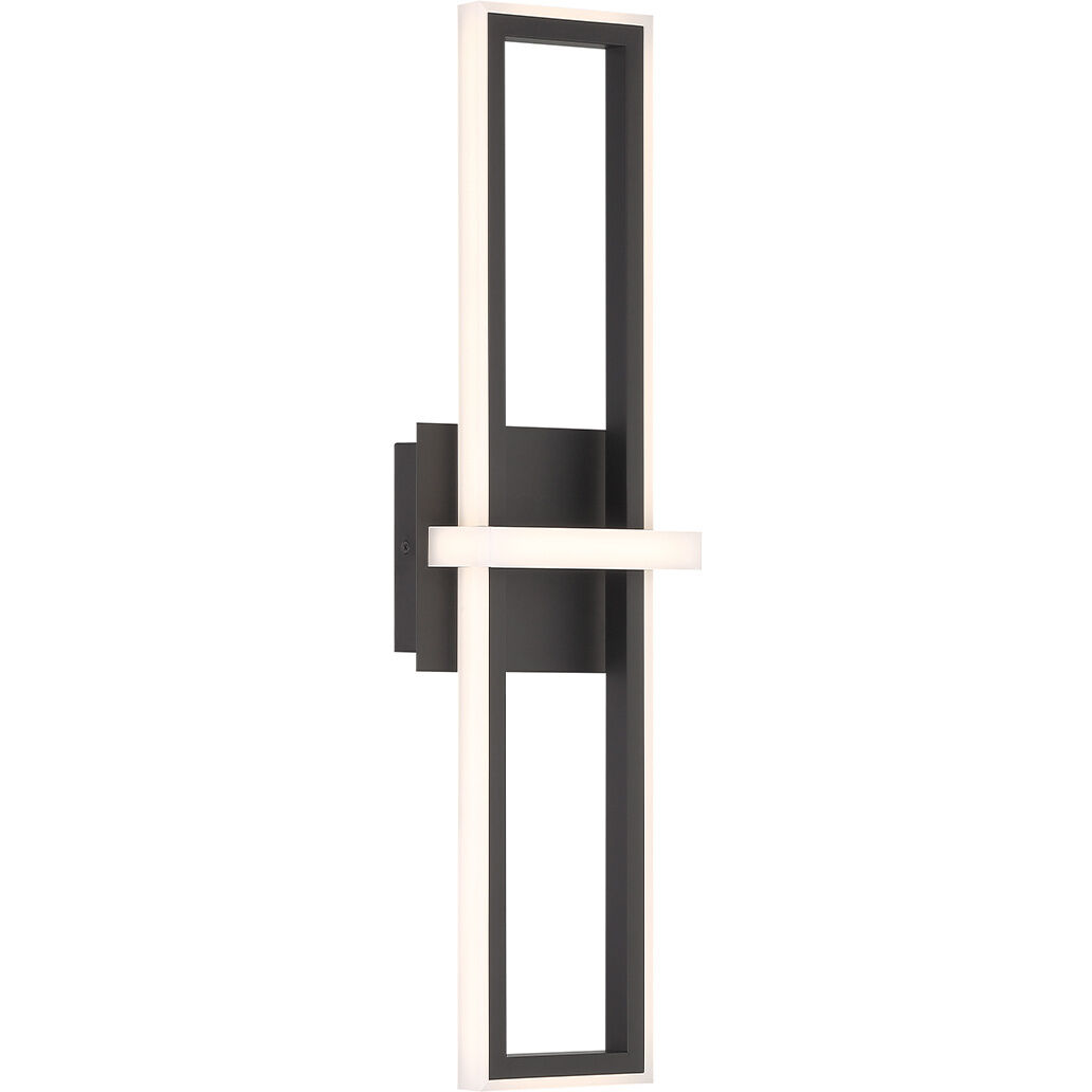 Bordo LED 24 inch Black Outdoor Wall Sconce