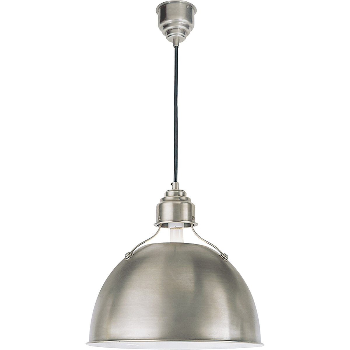 Visual Comfort Thomas O'Brien Eugene 1 Light 16 inch Antique Nickel Pendant Ceiling Light TOB5013AN - Open Box