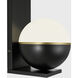 Sean Lavin Akova LED Matte Black with Plated Brass Wall Sconce Wall Light