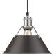 Yep Orwell 1 Light 10 inch Pewter Pendant Ceiling Light in Rubbed Bronze, Medium