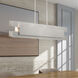 Varick 4 Light 36 inch Brushed Nickel Linear Chandelier Ceiling Light