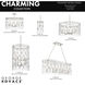Charming 8 Light 36.13 inch Polished Nickel Island Light Ceiling Light