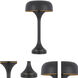 Mushroom 22 inch 40.00 watt Dark Bronze Table Lamp Portable Light