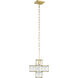 Cubic 1 Light 11.5 inch Calypso Gold Pendant Ceiling Light