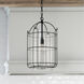 Harmon 1 Light 12 inch Matte Black Pendant Ceiling Light