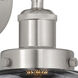 Bell 1 Light 6.5 inch Brushed Satin Nickel Sconce Wall Light