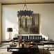 Vailen 12 Light 36 inch Dark Matte Black Pendant Ceiling Light