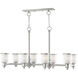 Middlebush 8 Light 42 inch Brushed Nickel Linear Chandelier Ceiling Light