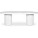 Eris 86.5 X 35.5 inch White Outdoor Dining Table