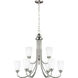 Seville 9 Light 28.88 inch Brushed Nickel Chandelier Ceiling Light