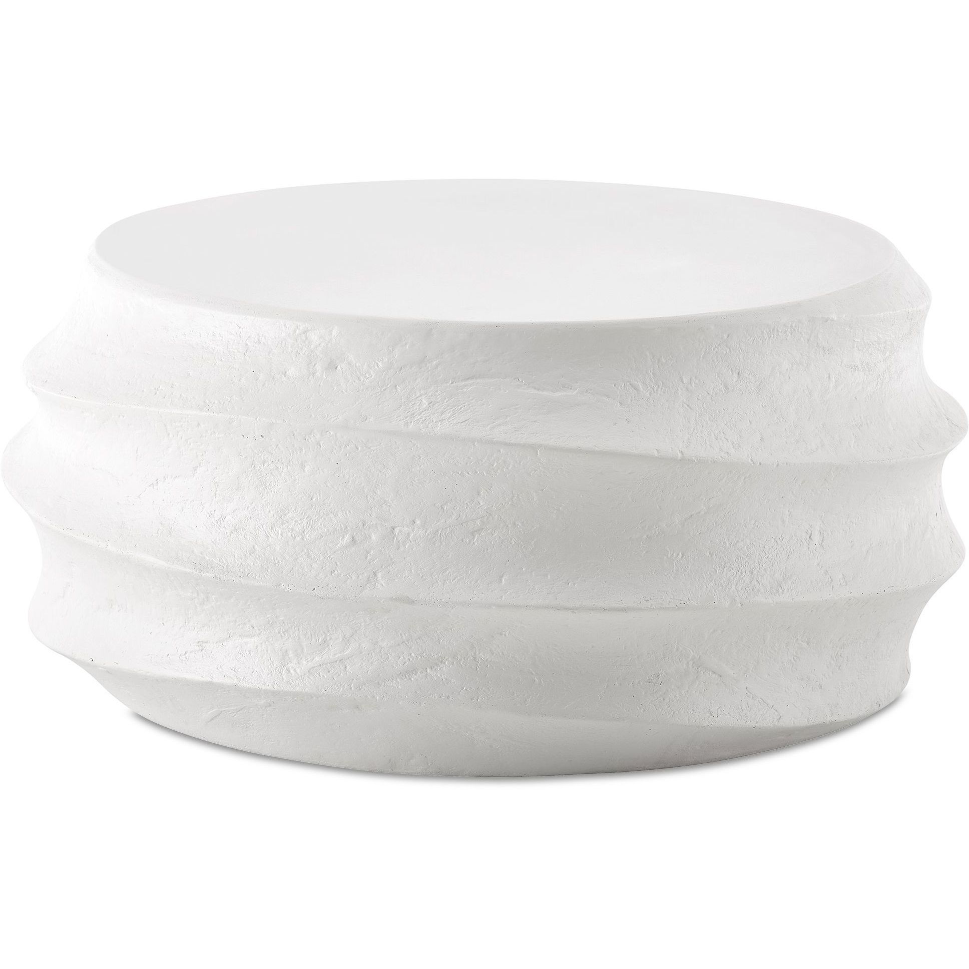 Winded 36 X 16 inch White Concrete Outdoor Coffee Table