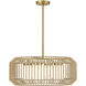 Pastis 4 Light 24 inch Warm Brass Pendant Ceiling Light