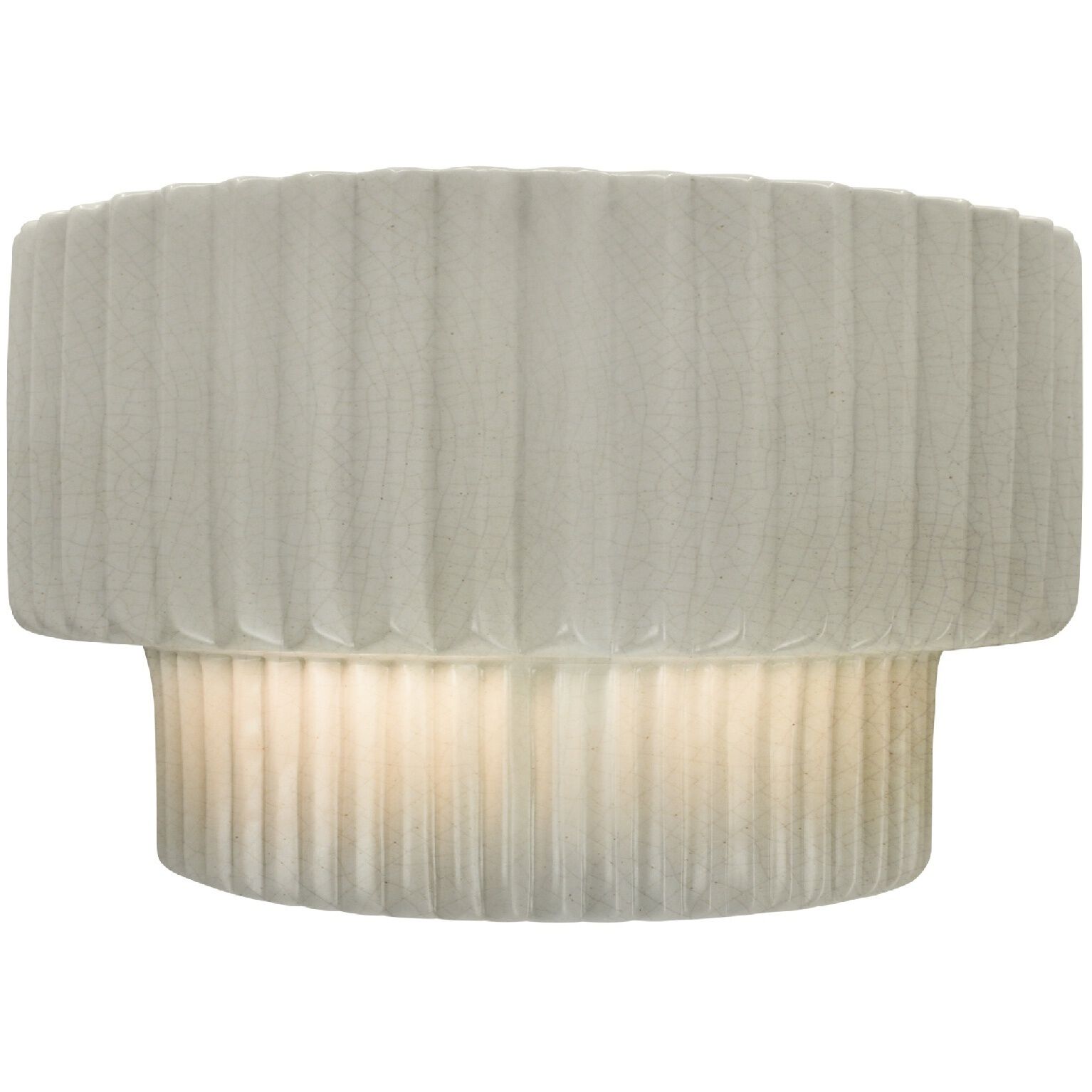 Ambiance 1 Light 10 inch White Crackle Wall Sconce Wall Light