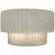 Ambiance 1 Light 10 inch White Crackle Wall Sconce Wall Light