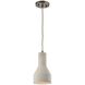 Urban Form 1 Light 6 inch Black Nickel Mini Pendant Ceiling Light