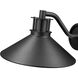 RLM 1 Light 7.25 inch Sand Black Outdoor Wall Light