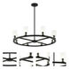 Westlock 8 Light 32 inch Matte Black Pendant Ceiling Light