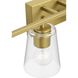 Vertex 4 Light 29 inch Brushed Gold Bath Light Wall Light