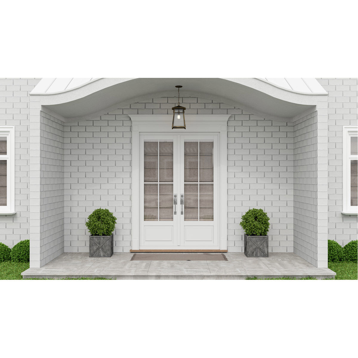 Merle 1 Light 9 inch Statuary Bronze Outdoor Hanging Lantern, Large