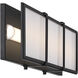 Merick LED 24 inch Dark Matte Black Bath Bar Wall Light