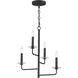 Madeira 4 Light 14.5 inch Anthracite Chandelier Ceiling Light