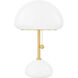 Cortney 18.25 inch 8.00 watt Aged Brass Table Lamp Portable Light