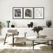 Naive Lines Black and Beige and Neutral and White Framed Art