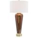 Lagniappe 36 inch Brown Enamel Table Lamp Portable Light
