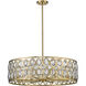 Dealey 8 Light 30.25 inch Heirloom Brass Chandelier Ceiling Light